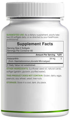 DEAL SUPPLEMENT Astaxanthin 24mg Per Serving (12mg Per Cap), 120 Softgels – Double Strength Microalgae – Antioxidant Supplements for Skin, Eyes, Joints & Immune Support – Non-GMO