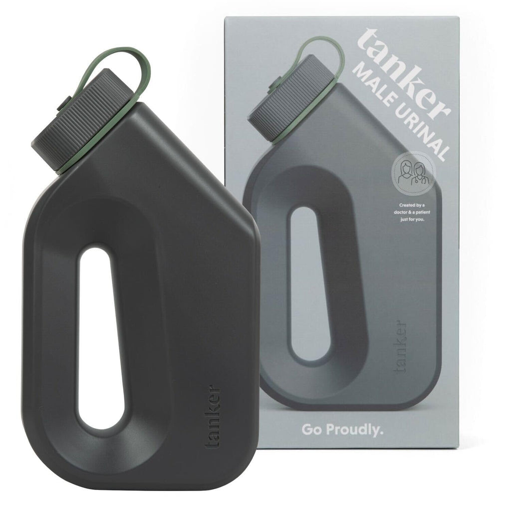 Tanker - Portable Urinal for Men Spill Proof - A Camping and Festival Essential, Designed for Nighttime Urges, Post-Surgery Recovery, and Travel Use