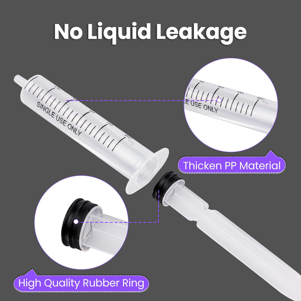 30 PCS 10ml Oral Syringe With Cap, Plastic Syringes without Needle for Medicine Dropper, Liquid Measuring, Handicrafts, Individually Sealed, Luer Slip