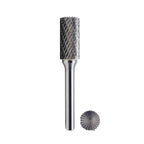 LU&MN SB-5 Tungsten Carbide Burr - Industrial-Grade Double Cut Rotary Burr - 1/2" Head 1/4" Shank - Deburring, Chamfering, Engraving, Polishing - Metal & Wood - 1 Pcs
