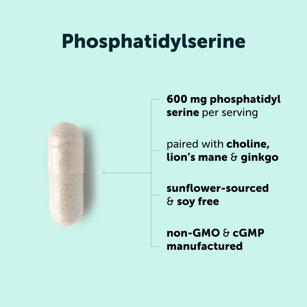 Micro Ingredients Phosphatidylserine 600 mg Per Serving, 240 Capsules | Soy Free Phosphatidylserine Supplement with Choline, Lion’s Mane, Ginkgo & Omega-3 | Non-GMO, Gluten Free