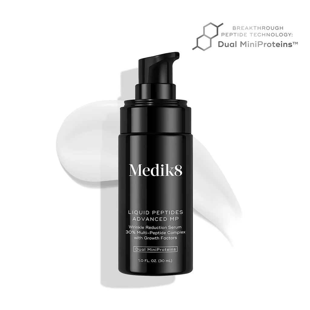 Medik8 Liquid Peptides Advanced MP - Peptide Serum - Face Serum for Wrinkle Reduction - Hydrating and Supports Collagen, Hyaluronic Acid - 1 oz