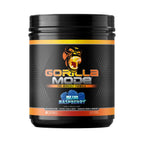 Gorilla Mode Pre Workout - Massive Pumps Laser Focus Energy Power - L-Citrulline, Creatine, L-Tyrosine, Betaine, Hydroprime, Alpha-GPC, 400mg Caffeine, Huperzine A - 792g (Blue Raspberry)