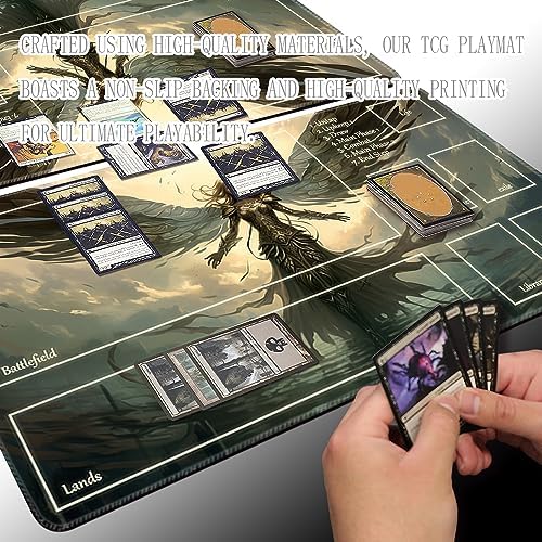MTG Playmat - Non-Slip Backing Printing, Ideal for Card Game Enthusiasts TCG Playmat (MTG1-Disaster befalls-Deck)