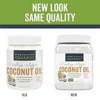 Viva Naturals Organic Coconut Oil, 54 fl oz – Unrefined, Cold-Pressed Extra Virgin Coconut Oil, USDA Organic & Non-GMO, Natural Cooking Oil, Hair Oil & Skin Oil