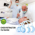 Dental Cheek Retractor C Shape Mouth Opener Size S,M,L, Pack of 3 (Blue, 3PCS-S/M/L)