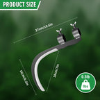 Steel Straw Sickle with Replaceable Wooden Handle Function, Manganese Steel Blade, Handheld Gardening Tools Multipurpose Gardening Weeding Grass and Farming Portable Safety Sickle