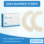 Heagimed 20PCS Ostomy Barrier Strips, Skin-Friendly Hydrocolloid Skin Barrier Strips, Elastic Barrier Strips for Ostomy Bag Ostomy Colostomy Ileostomy Supplies