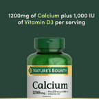 Nature's Bounty Fish Oil + Calcium with D3 Bundle – Heart, Bone & Immune Health Support, Omega-3 1200mg, 200 Softgels + Calcium 1200mg, Vitamin D3, 2x120 Ct – Wellness Duo Pack