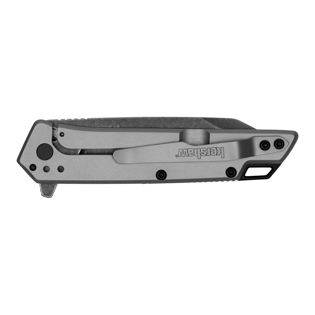 Kershaw Misdirect Pocket Knife, 2.9 Inch Stainless Steel Reverse Tanto Partially Serrated Blade, EDC with Assisted Opening, 3-Position Pocketclip, Everyday Carry Pocket Knife for Men and Women
