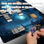 MTG Playmat - Non-Slip Backing Printing, Ideal for Card Game Enthusiasts TCG Playmat (Cave Quest-No Deck)