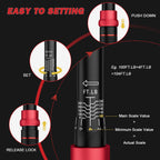 VANPO 1/2-Inch Drive Click Torque Wrench, 20-260 Ft-Lb/27.1-352.3 Nm, 22.04", Dual Direction, 72 Tooth, Adjustment Torque Wrench with 1/2" to 3/8" Adapter & 125mm Extension Bar for Car & Truck