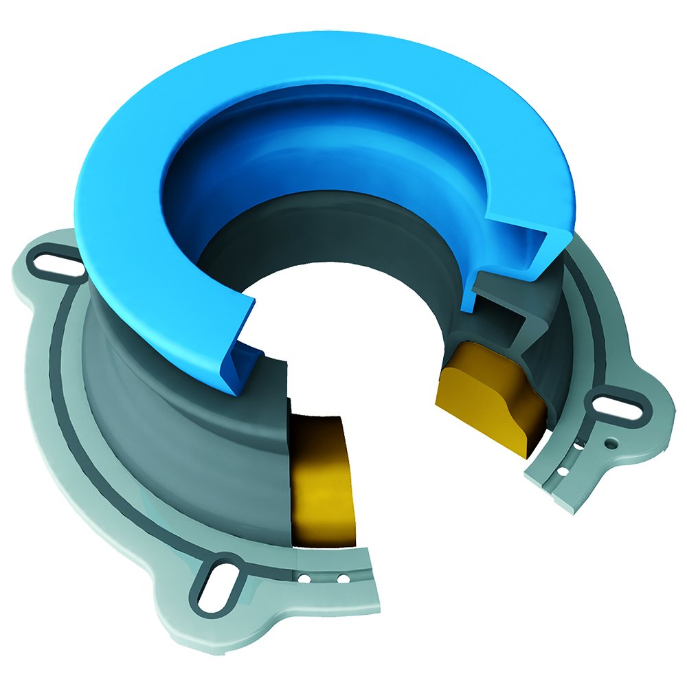 Danco Perfect Seal Toilet Wax Ring | Wax-Free Toilet Seal | Toilet Installation & Repair (10718X)
