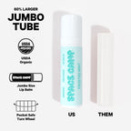 Space Camp Wellness Jumbo Lip Balm - Frosted Mint Organic Flavored Balm (2 Pack)