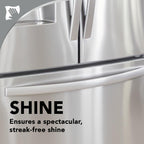 Weiman Stainless Steel Cleaner & Polish, 2 Pack Aerosol, Anti Fingerprint Spray Stainless Steel Cloth, Water Spots & Grease, No Streaks or Residue, Safe for Metal Polish, Chrome, Appliances & Sinks