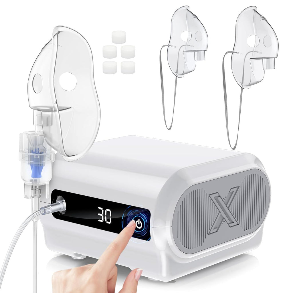 Smart Digital Display Nebulizer Machine for Adults and Kids, Compressor with Timing Function-0519-AUD-D77-K6
