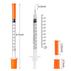 Neeiotm U-100 1ml 31G 5/16" Syringes, Individually Wrapped, 30 Pack
