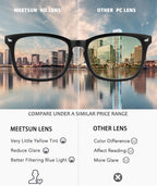 MEETSUN 3-Pack Blue Light Blocking Glasses, Anti Eye Strain Headache (Sleep Better), Computer Glasses UV400 Lens (Black + Brown Gradient + Coffee)