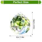 20 Pack 30mm Crystal Ball Prism Suncatcher Beads for Windows