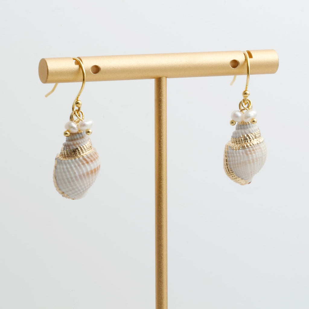 Boho Beach Jewelry Ocean Seashell Conch Dangling Earrings for Women