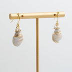 Boho Beach Jewelry Ocean Seashell Conch Dangling Earrings for Women