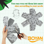 BOYAN Pot and Pan Protectors, Larger & Thicker Felt Pot Protectors for Stacking, Set of 12 & 3 Different Sizes, Cookware Accessories, Pan Separators for Stacking Skillet Ceramic Glassware