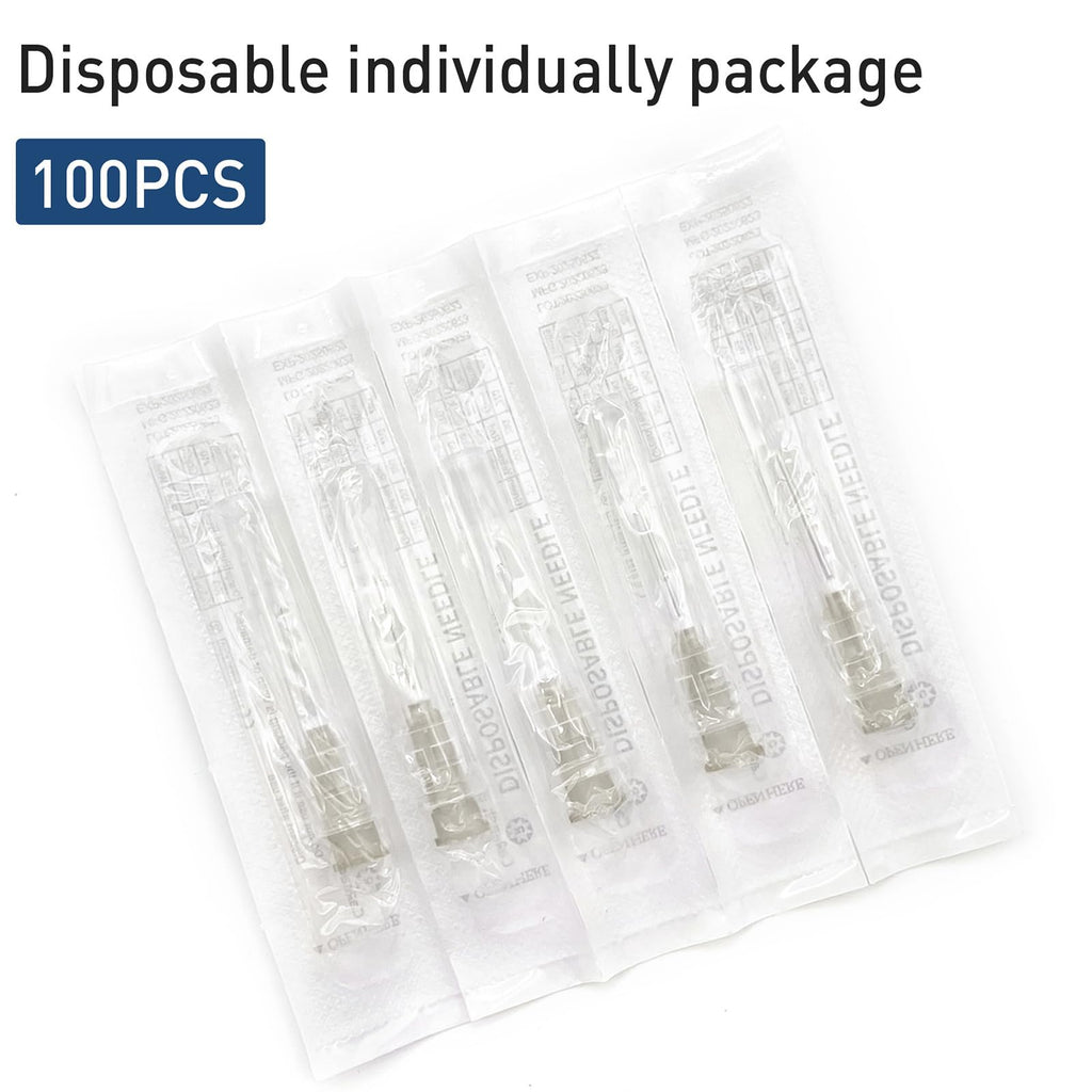 ISOPEN 100PCS 27 Gauge 5/8 inch Luer Lock for Refilling Inks