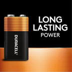 DURACELL Coppertop 9V Battery, 9-Volt with Long-Lasting Power, All-Purpose Alkaline 9V Battery for Household, Business, and Office Devices!
