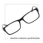 Readerest Blue Light Blocking Reading Glasses - 1.5 x Magnification Strength - Computer Eyeglasses with Thin Reflective Lens, UV Protection, Antiglare - Stylish Glasses for Men and Women - Black