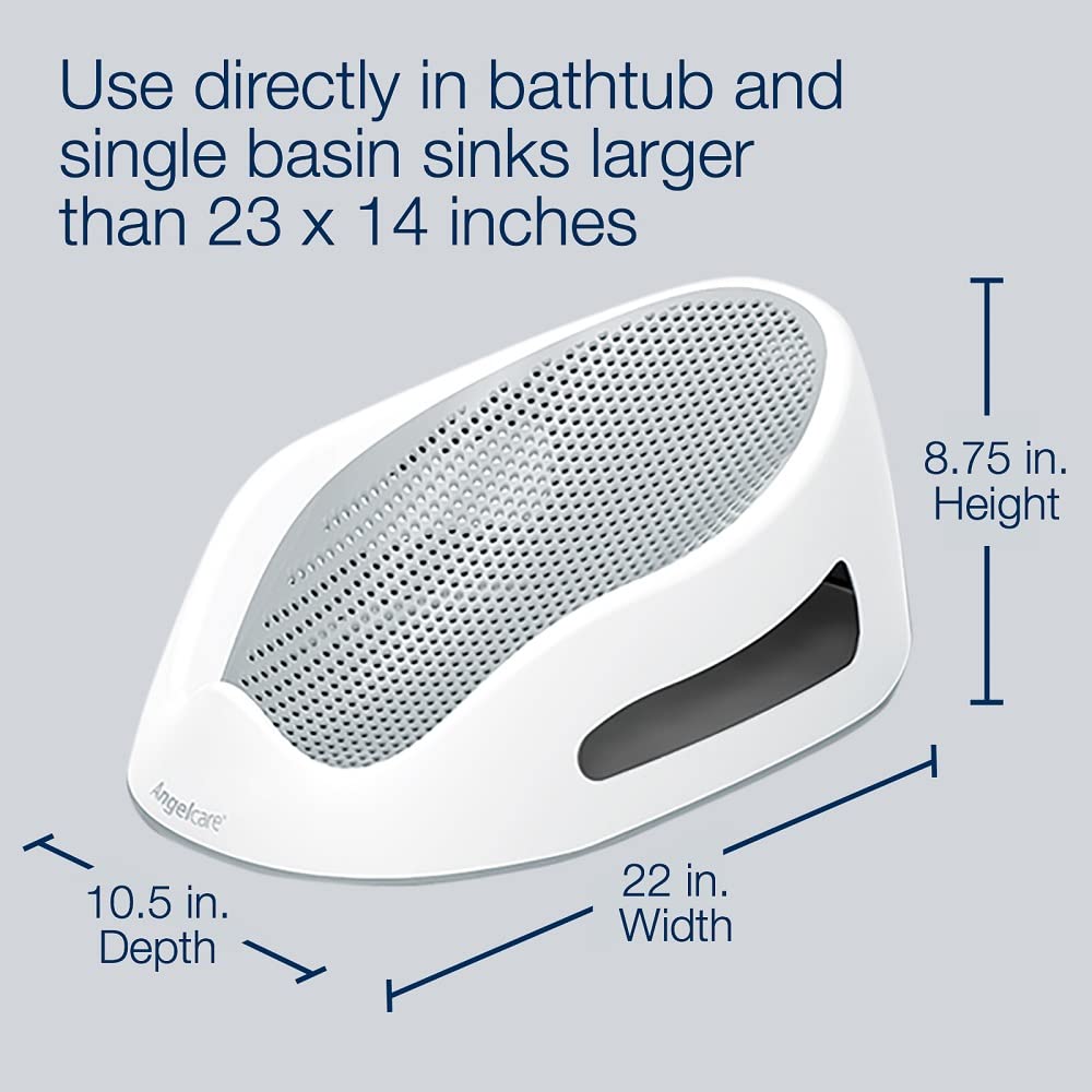 Angelcare Baby Bath Support, Aqua, Birth to 6 Months