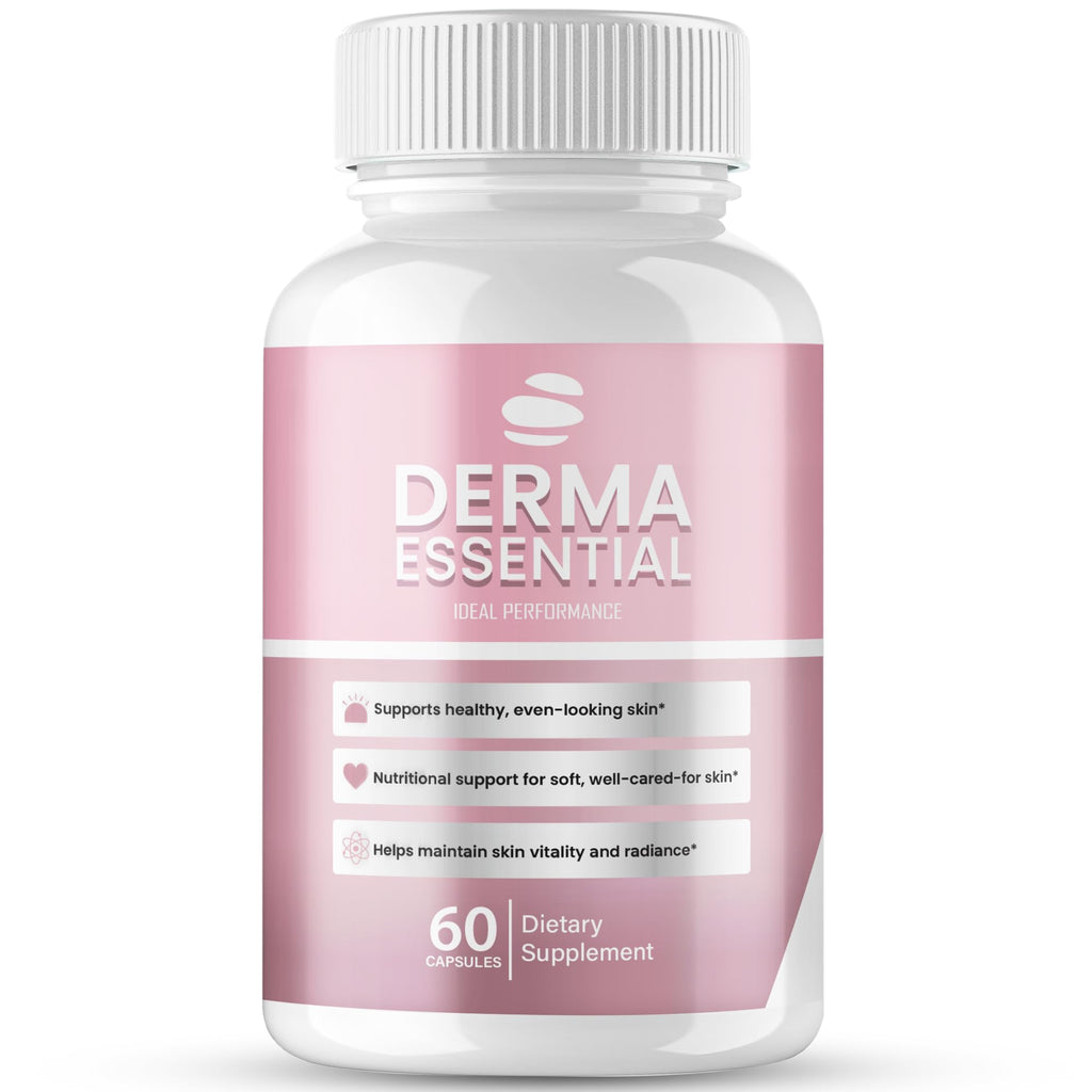 Derma Essential Capsules, Premium Derma Essential for Skin Clarity Support Supplement Pills - Maximum Strength, All Natural for Clear-Looking Skin & Natural Glow, DermaEssential Reviews (60 Capsules)