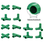 Bykswil Fitting 16MM Stable Support Greenhouse Frame Building Connector
