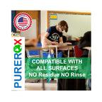 PUREROX disinfectant (16oz, 2pk) Eliminate 99.9999% MRSA, Norovirus, Viruses, Fungus, Bacteria. Hospital Grade. Safe for Use Anywhere. No residue. Suitable for All Surfaces.