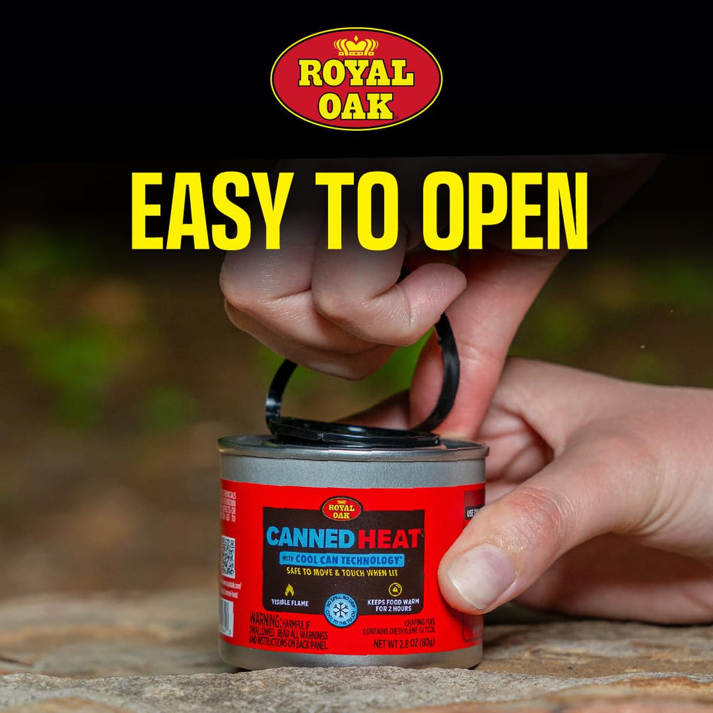 Royal Oak Canned Heat 6-Hour Chafing Fuel, 12 Pack, Comfortable to touch