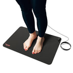 2 Pack Grounding Mat by Hooga. Large Universal Grounded Therapy Mat. Grounding Computer, Office, Meditation Mat. Home Use. EMF ESD Protection, Vegan Leather. May Improve Sleep, Inflammation, Energy.