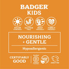 Badger Kids Mineral Sunscreen Cream SPF 40, 98% Organic Ingredients, Zinc Oxide Sunscreen for Kids Face & Body, Water Resistant, Reef Friendly, Hawaii Approved Broad Spectrum Sunblock, 2.9 fl oz