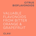 CLAV Citrus Bioflavonoids - Vegan Flavonoids Supplements Made from Bitter Orange and Grapefruit Extract - Antioxidant & Immune Support - 60 Capsules - Made in Germany