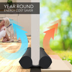 Everlasting Comfort Under Door Draft Excluder - Thicker 5cm Foam Strip Blocks 50% More Noise and Wind - Seal Bottom of Doors 76cm to 91cm - Double Sided Interior Door Draught Stopper, Blocker, Guard