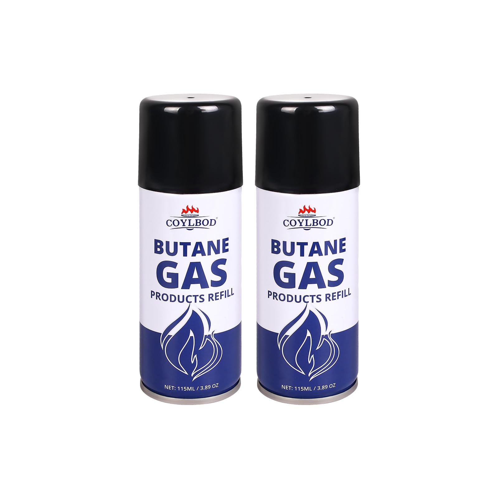 CoYlBod Butane Refill, Premium Butane Fuel 115 ml, 99.99% Pure Butane Lighter Refill for Torch Lighter (2 Can)
