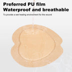 Sacral Foam Dressing, Sacrum Silicone Foam Dressing with Border, 7x7 Large Bandage for Bed Sores On Buttocks, Super Absorbent Pressure Sore Prevention Pads, Waterproof & Breathable Wound Dressing (10)