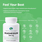 Earth's Splendor Energy + Muscle Support Energy Supplements: Vitamin B12 & Magensium, Gluten & Wheat Free, No Artificial Flavors & Preservative: Helps Metabolism, Bone & Muscle Health