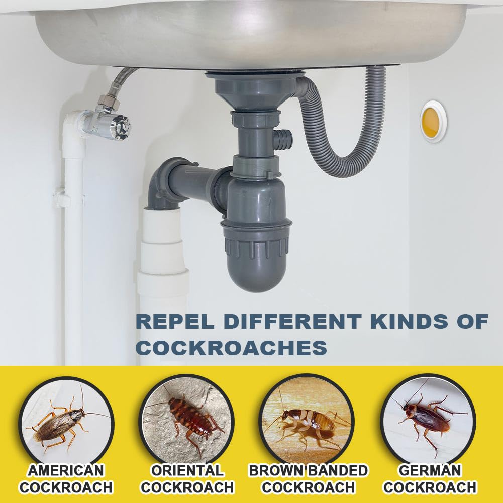SCFKAOF Cockroaches Repellent, Roaches Repellent Indoor, Keep Roach Away, Roach Repellent for Home & Vehicle, Lasts up to 2 Months, Safe for Humans & Pets - 16P
