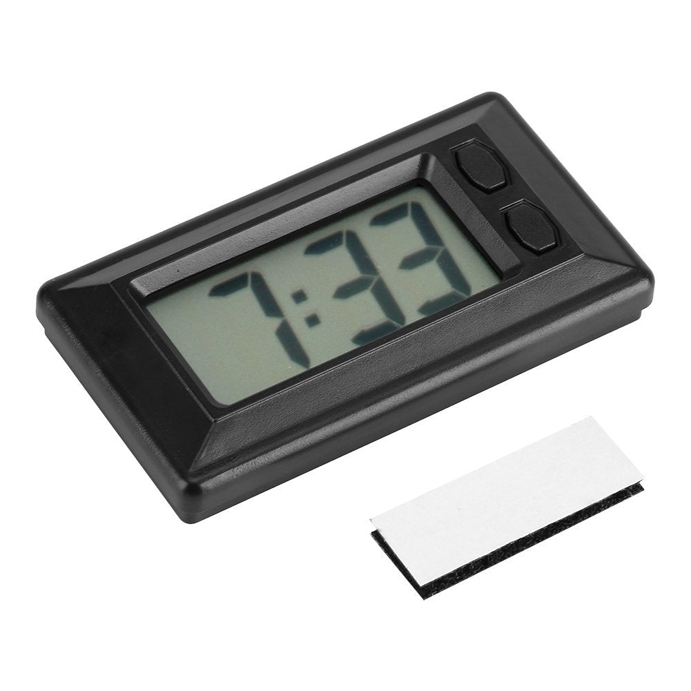 TMISHION LCD Digital Table Car Dashboard Desk Electronic Clock with Date Time Calendar Display for Home Office Car - 3.0 * 1.7 * 0.7 Inch