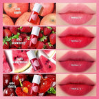 Lip Tint Stain Set, Korean Water Tint Lightweight Non-sticky, Waterproof Long Lasting Liquid Blush & Lip Stain, Transfer-Proof, Matte Finish Lip Color Makeup (fruit farm)