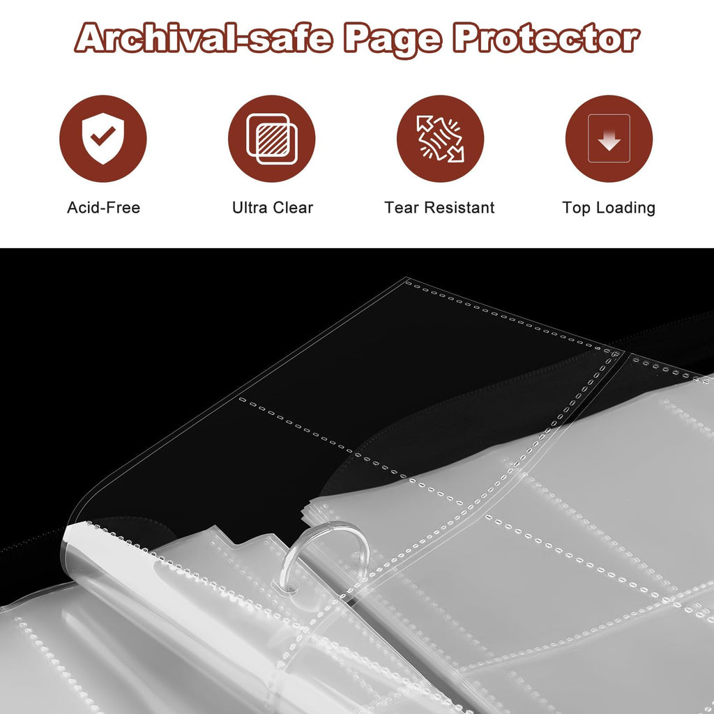 Basketball Card Binder 720 Pocket, Sports Card Binder with Card Display Design, Premium Card Holder with Sports Pattern Wristband Fit for Basketball Cards 2025