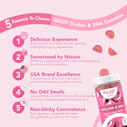 GOJOY NATURALS Prenatal Choline & DHA Gummies - Preconception to Postnatal Gummy Vitamin Supplement for Pregnant Women - Sweetened with Monk Fruit - 3rd Party Tested - Non GMO, Gluten Free, Vegan