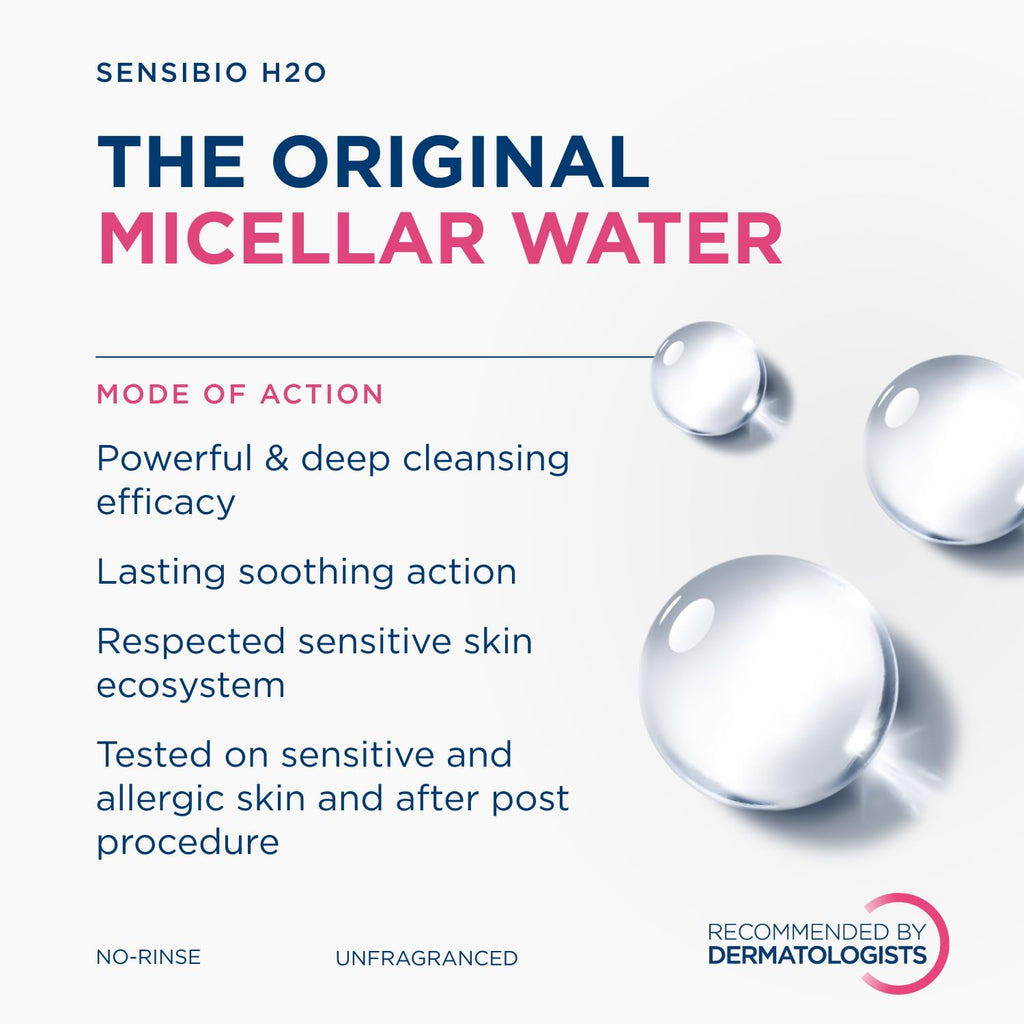 Bioderma Sensibio H2O Micellar Water Makeup Remover Cleanser Sensitive Skin