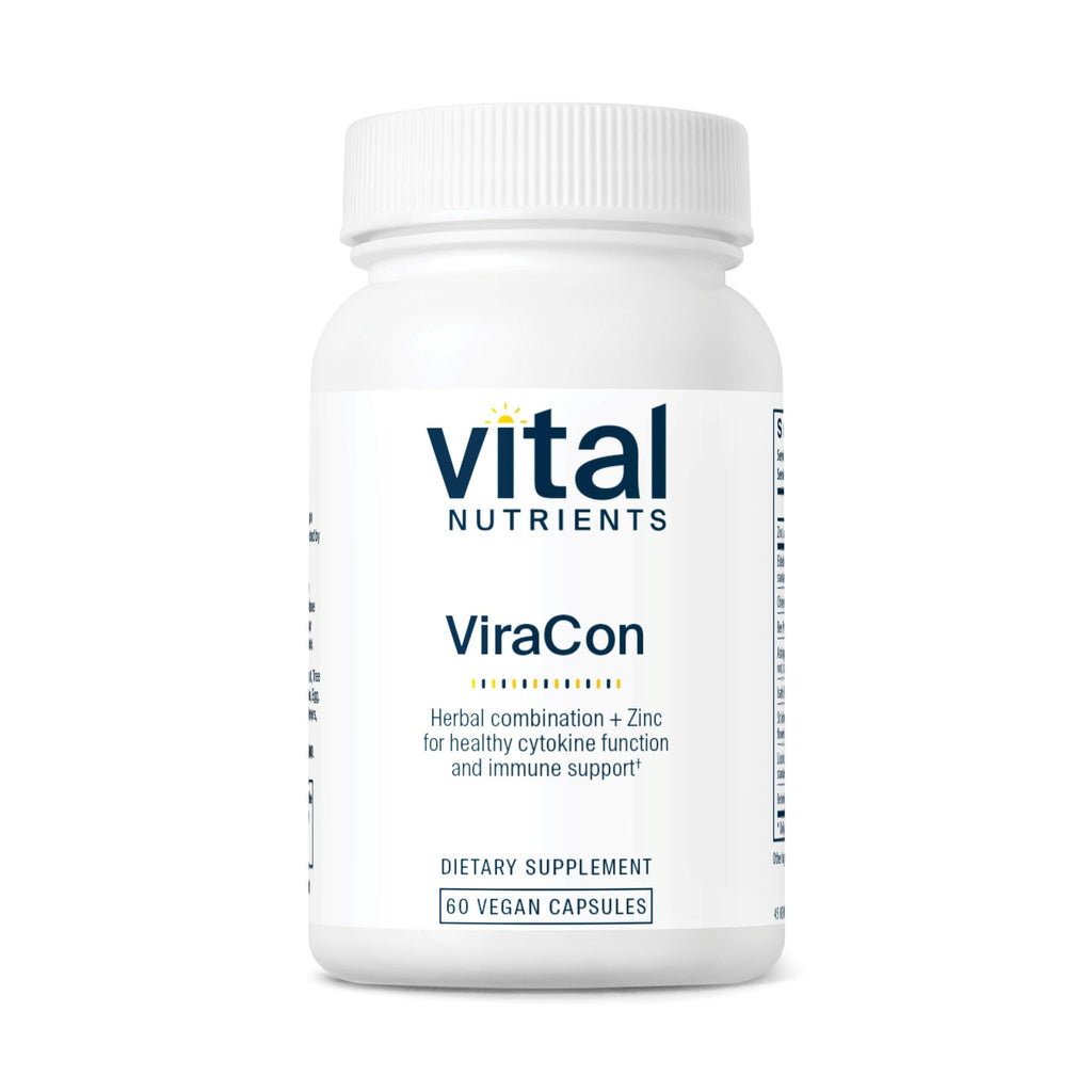 Vital Nutrients ViraCon - Vegan Immune Support Supplement* - Zinc, Elderberry, Licorice Root Extract, & Other Herbs for Comprehensive Immune Support - Gluten, Dairy, Soy Free - Non-GMO - 60 Capsules