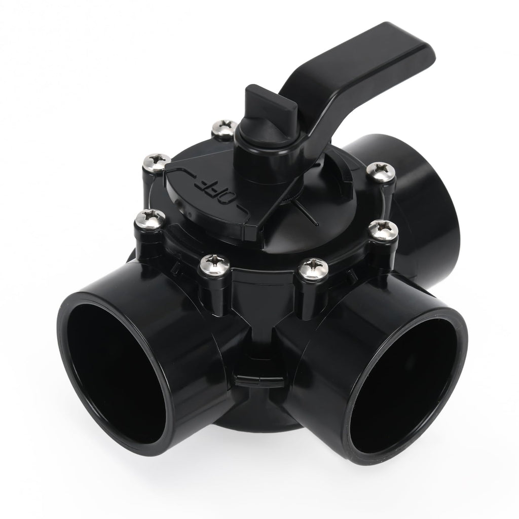 4717 3 Port 2 to 2-1/2-Inch Positive Seal NeverLube Valve Compatible with Jandy, 3 Way Diverter Valve Suitable for Ground Pool, Tub & Spa System