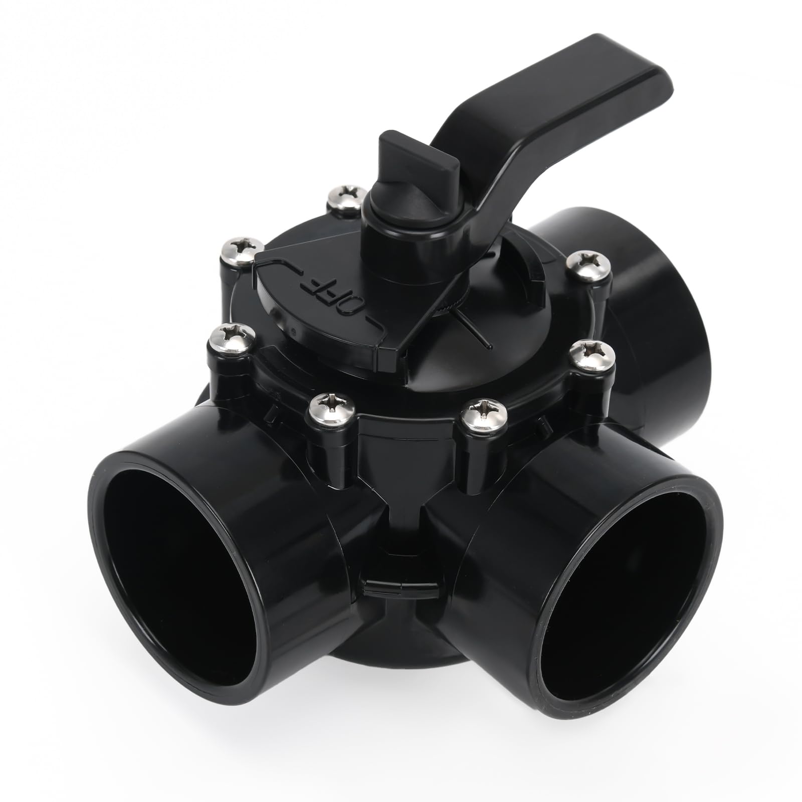4717 3 Port 2 to 2-1/2-Inch Positive Seal NeverLube Valve Compatible with Jandy, 3 Way Diverter Valve Suitable for Ground Pool, Tub & Spa System